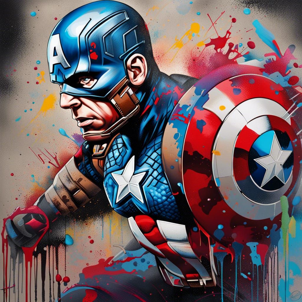 Captain America - AI Generated Artwork - NightCafe Creator