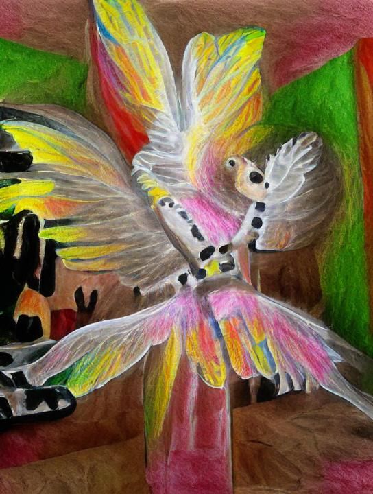 biblically accurate angel child's drawing