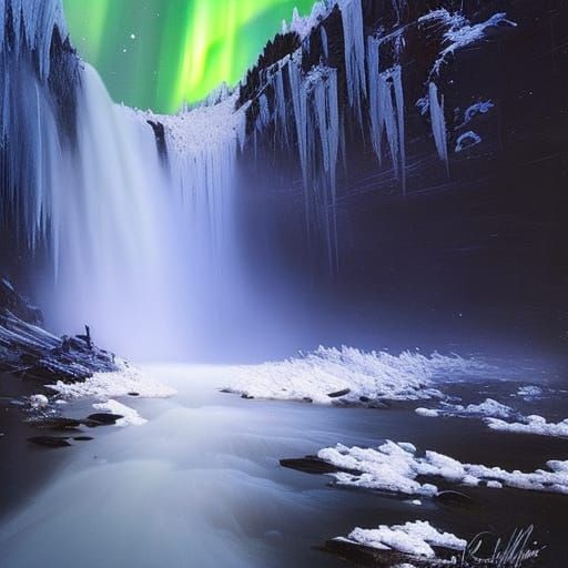 Aurora and ice
