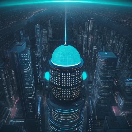 1 futuristic city different style biuldings in different sha...