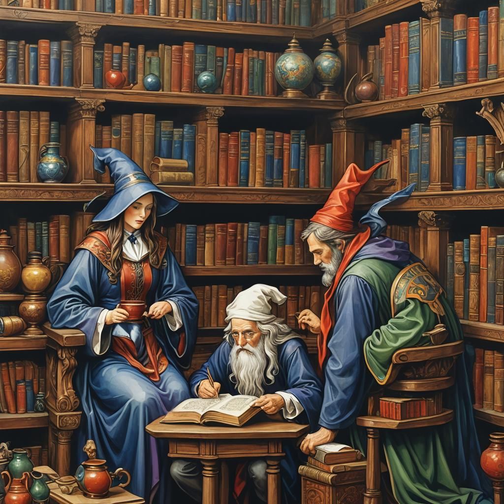Wizards in the library