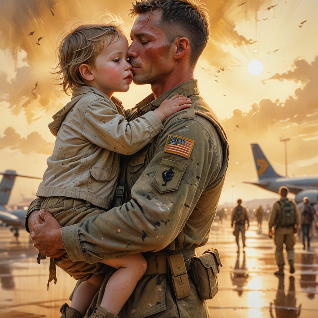 His Whole World in His Arms  by @Macfoggy