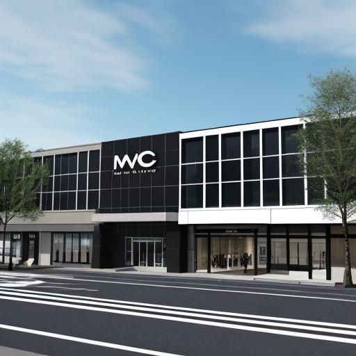 Exterior elevation shot, Small clothing stores mall elevatio...