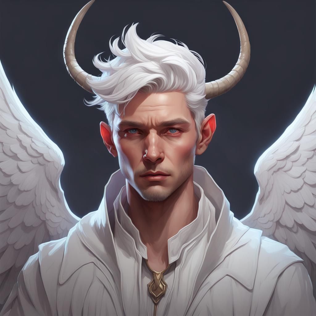 White haired man 🤍 - AI Generated Artwork - NightCafe Creator