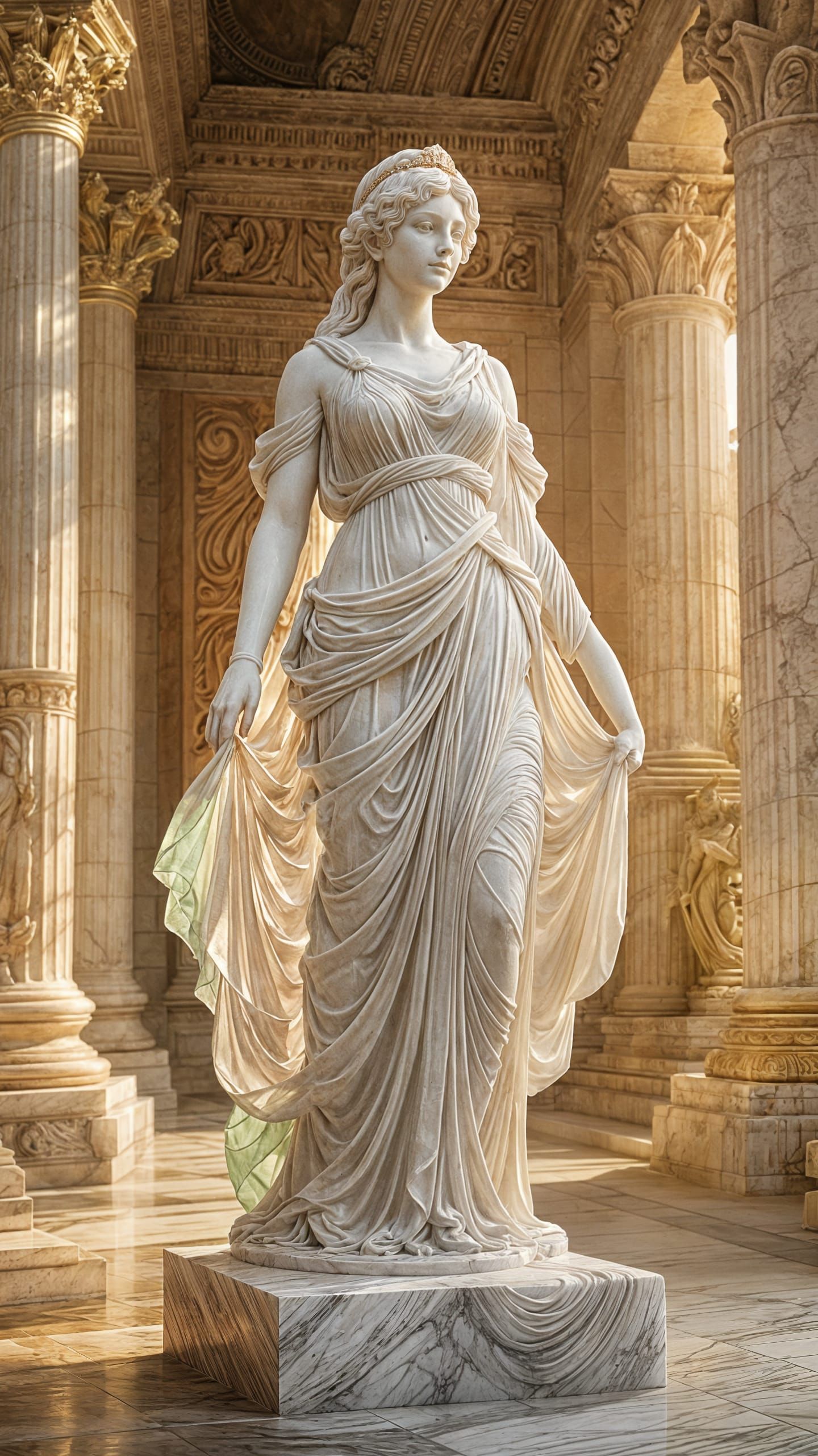 Kora - Greek Statue of a Woman  by @Kasia S-J