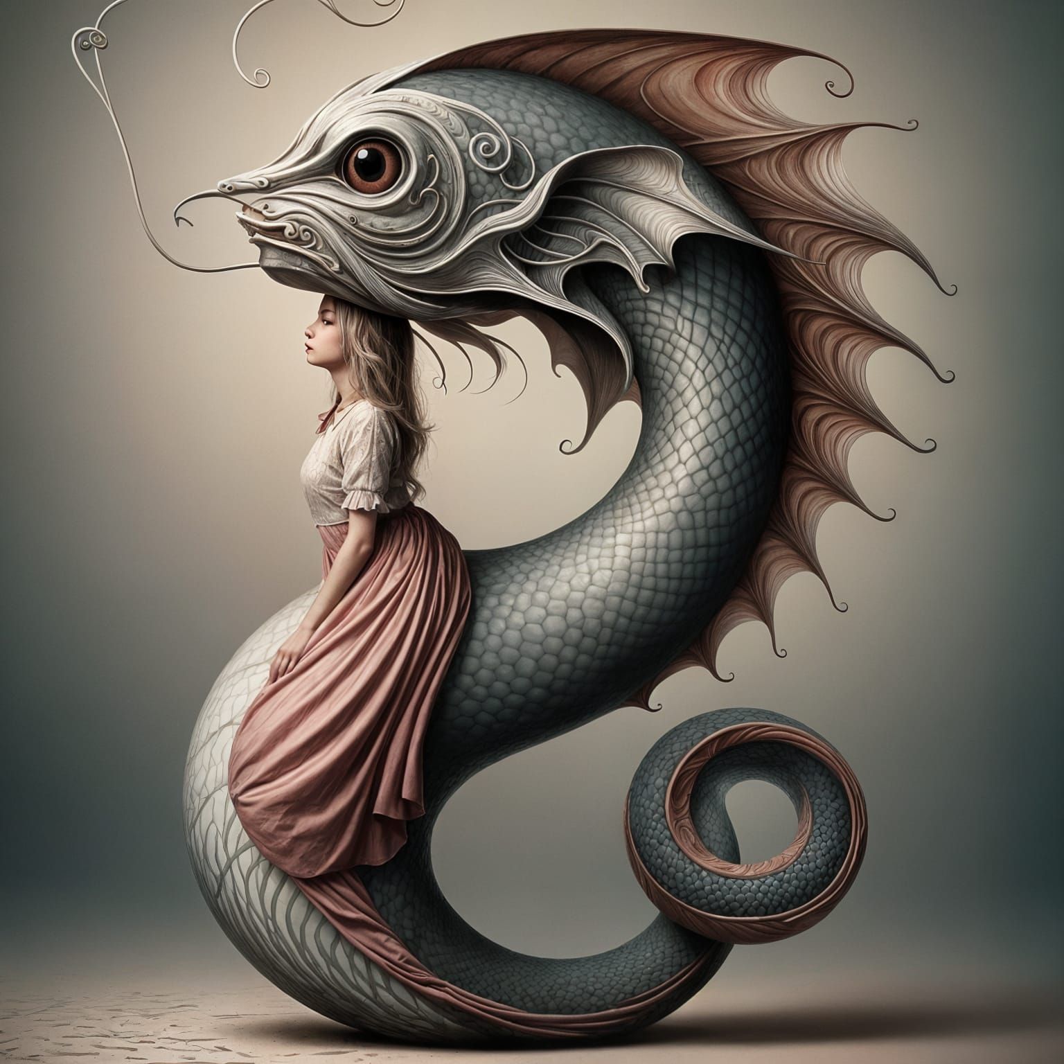 Forever swimming backwards