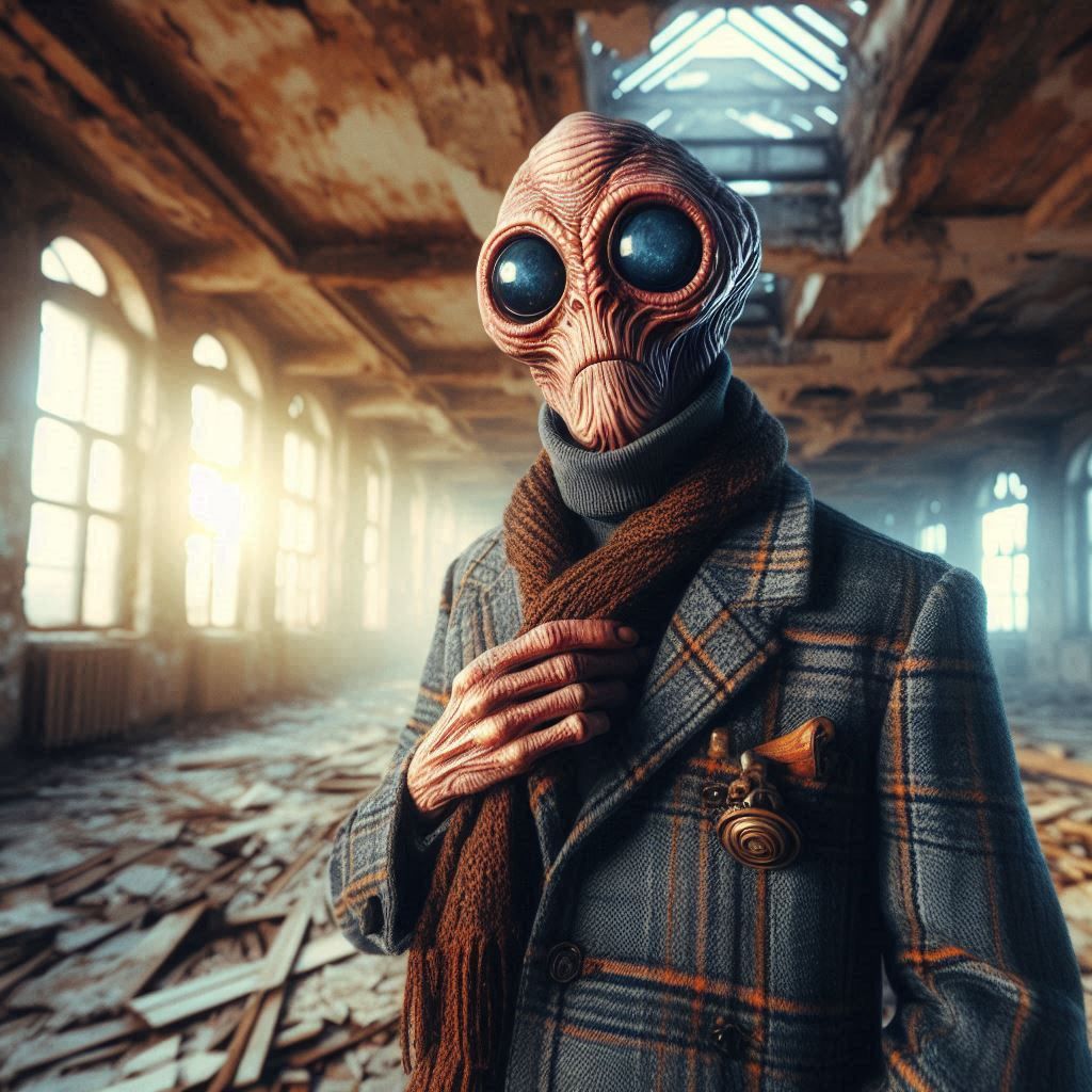 Classified alien portraits. Shmak-BG-4