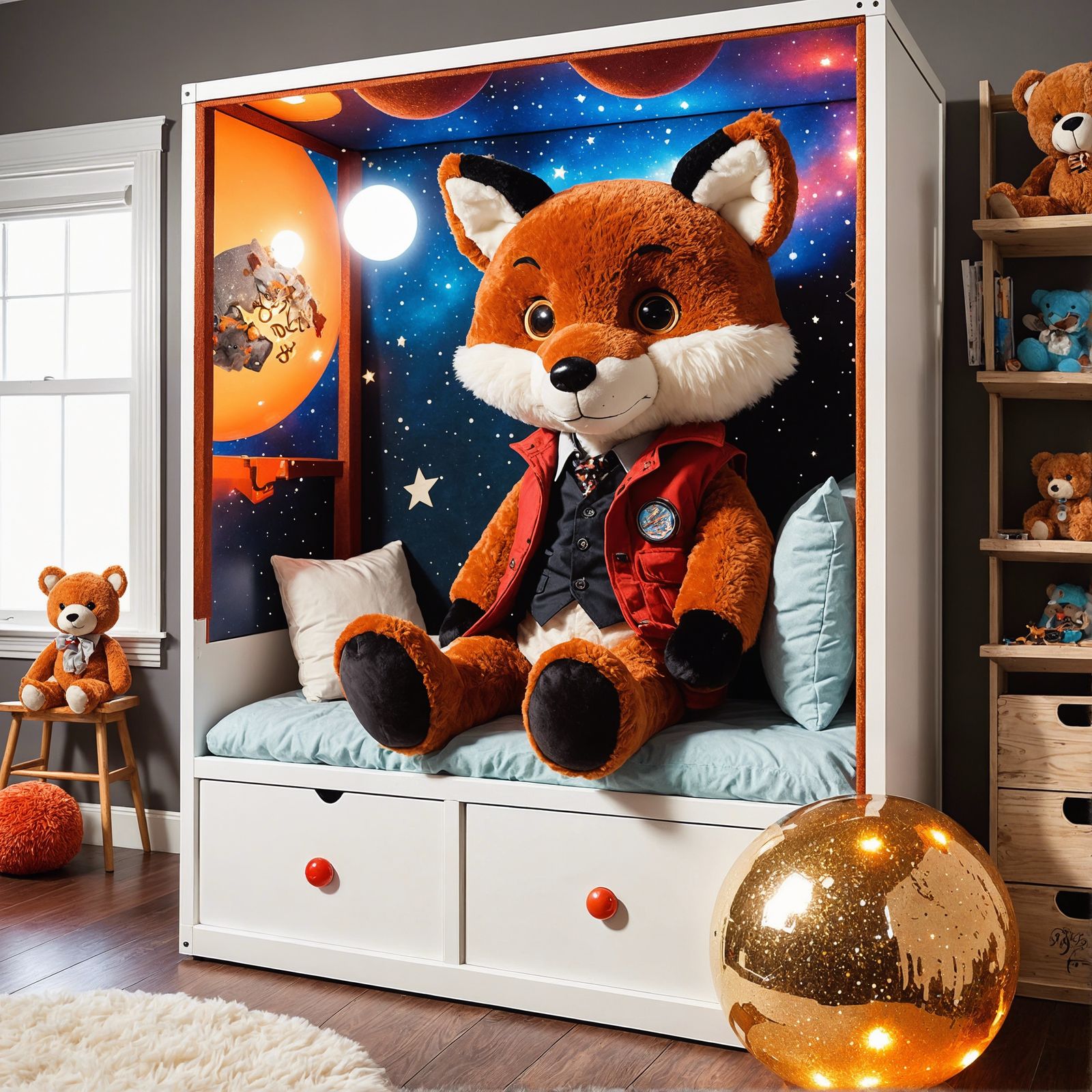 Large Stuffed Fox - AI Generated Artwork - NightCafe Creator