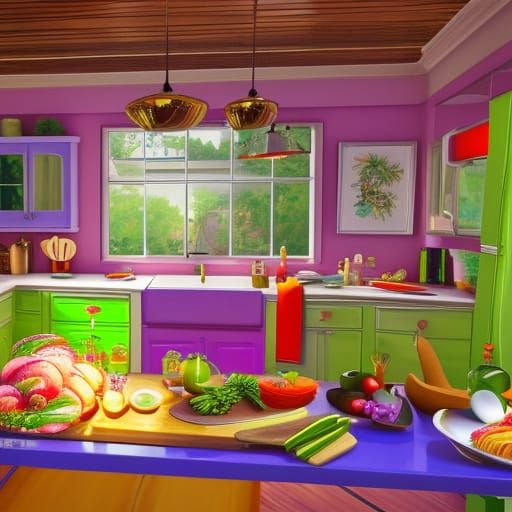 Shiny Kitchen utensils and cookware AI Generated Artwork NightCafe