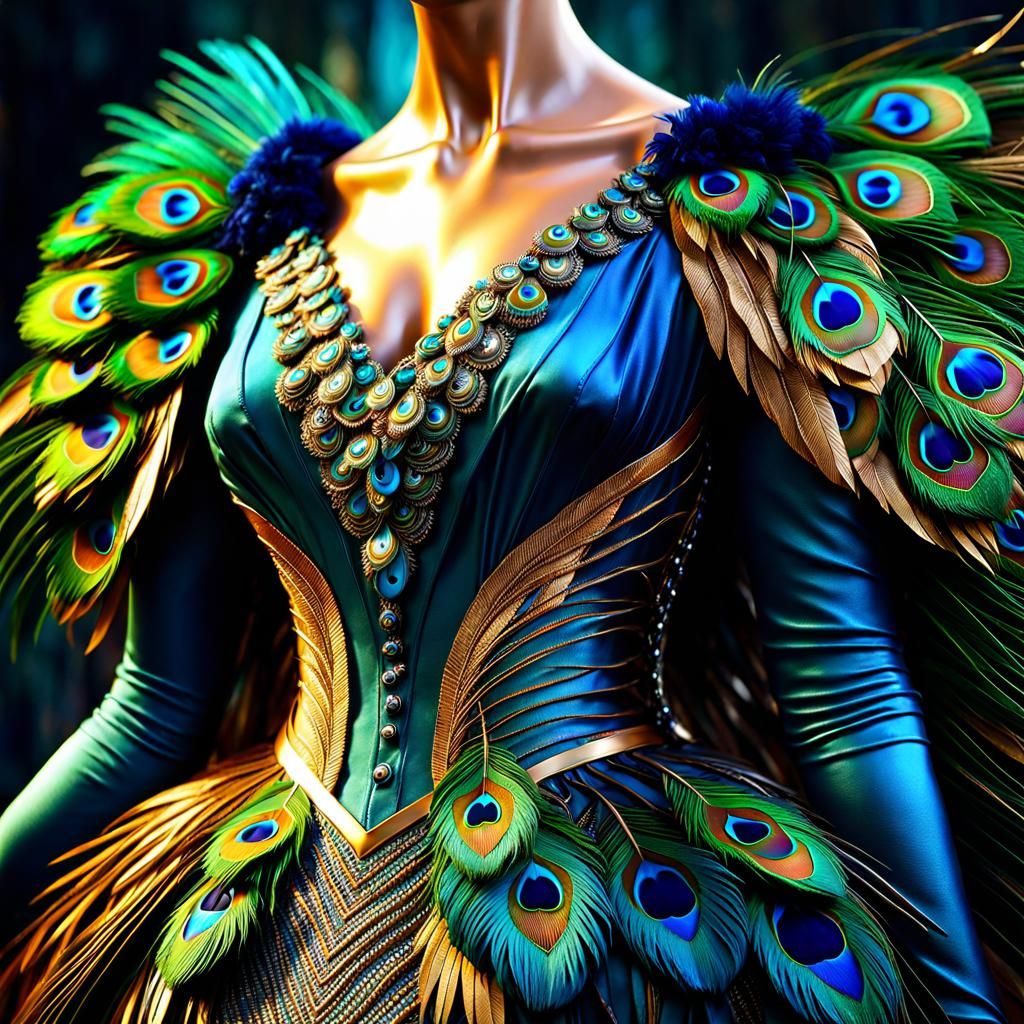 Peacock dress