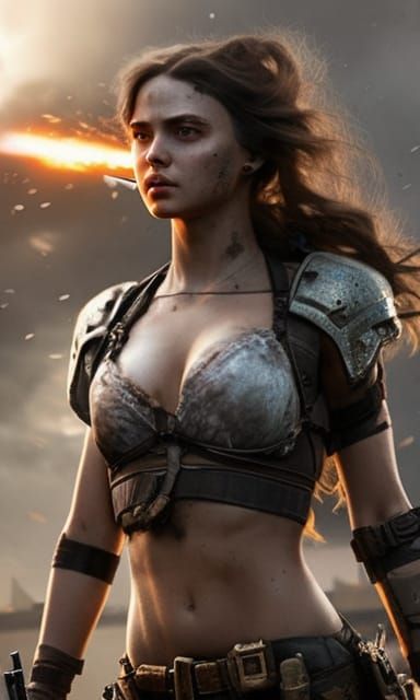 Post-Apocalyptic Warrior girl 324