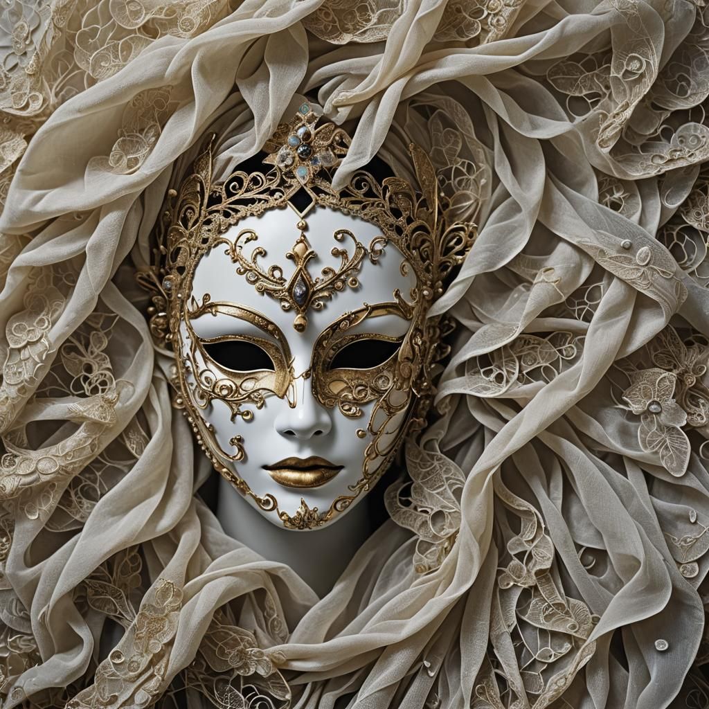 Beauty lives beneath the surface, while masks...  by @Vendulin
