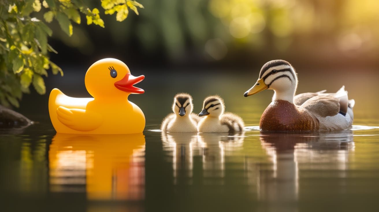 I want to be a real duck   by @Zabrie