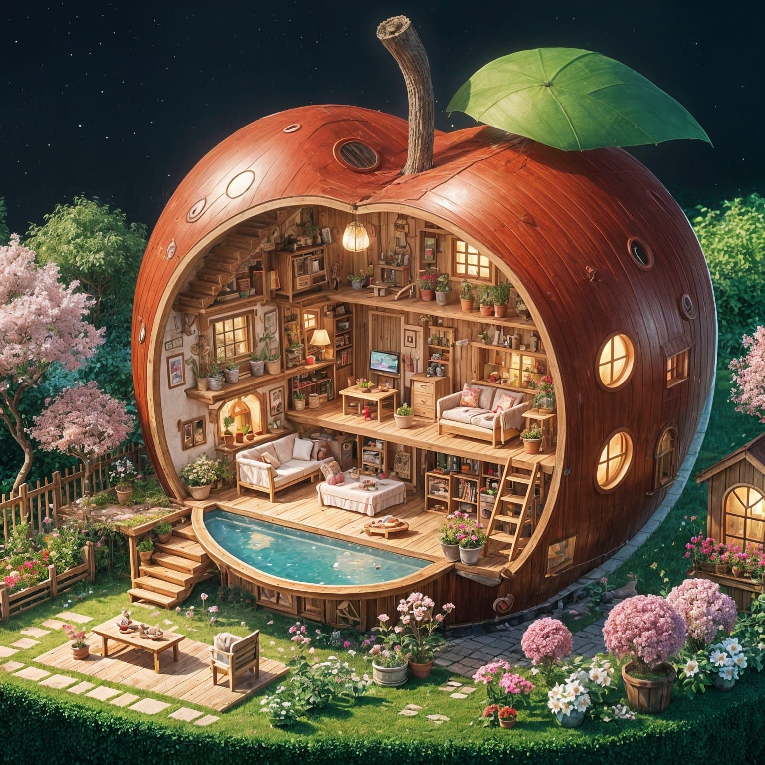 Tiny worm residence  by @brokenangel