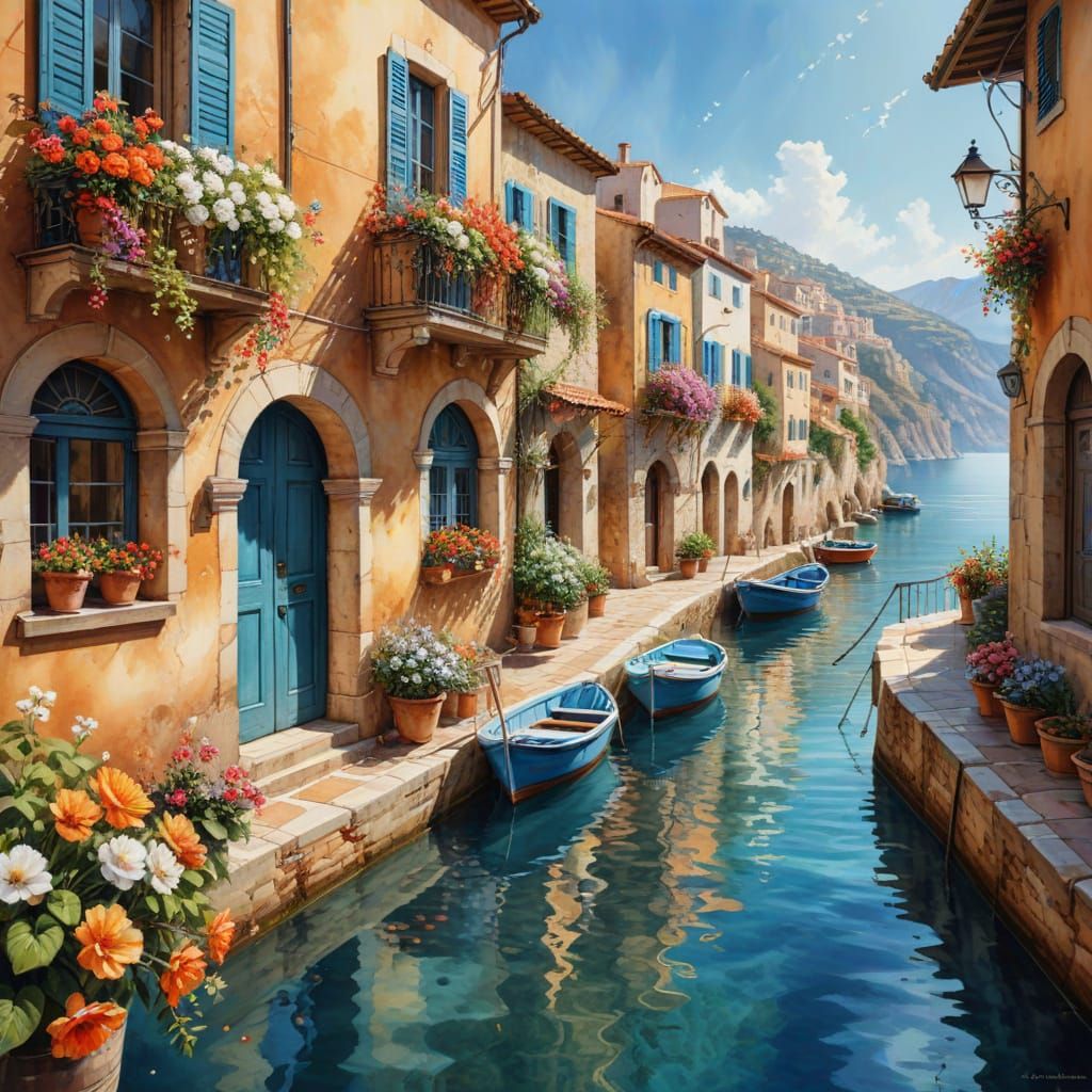 Mediterranean town  by @Neverland