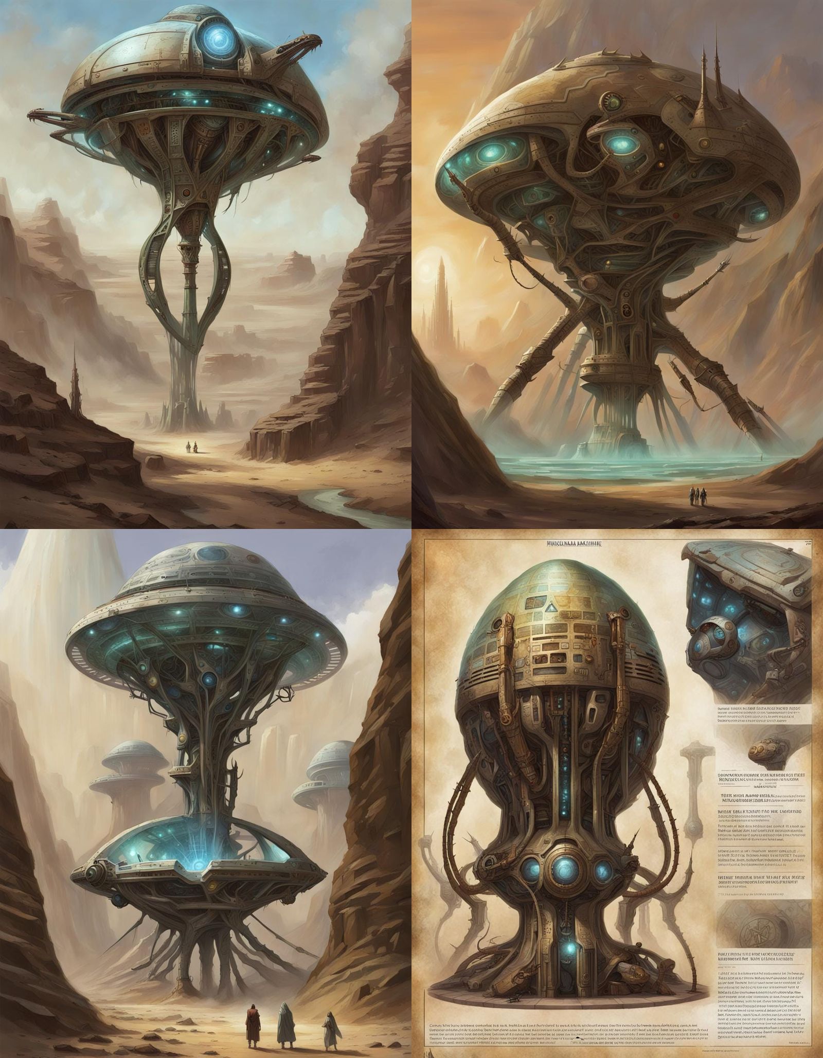 Incalculably ancient alien machine, Numenera RPG art - AI Generated ...