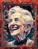Smiling old woman. Mark Brooks and Dan Mumford, comic book art, perfect ...