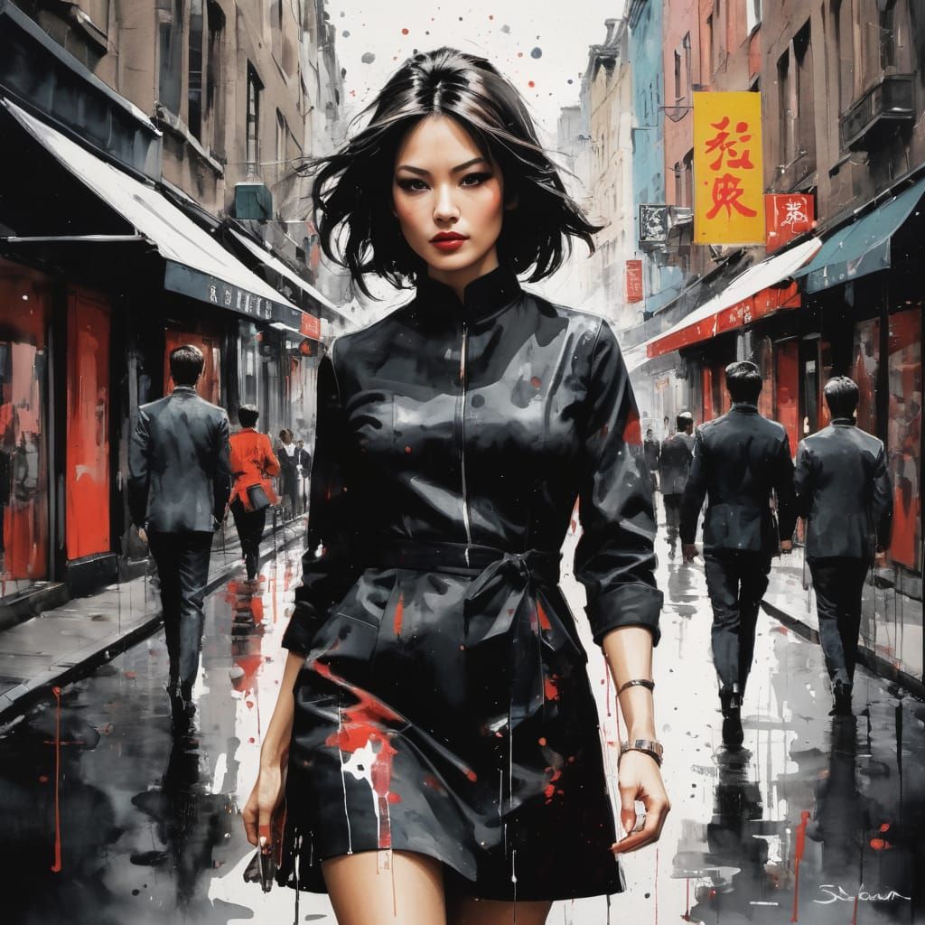 Seule dans la ville...