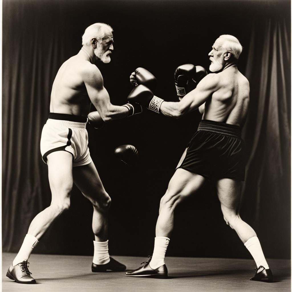 Carl G. Jung versus Sigmund Freud, kickboxing match - AI Generated ...