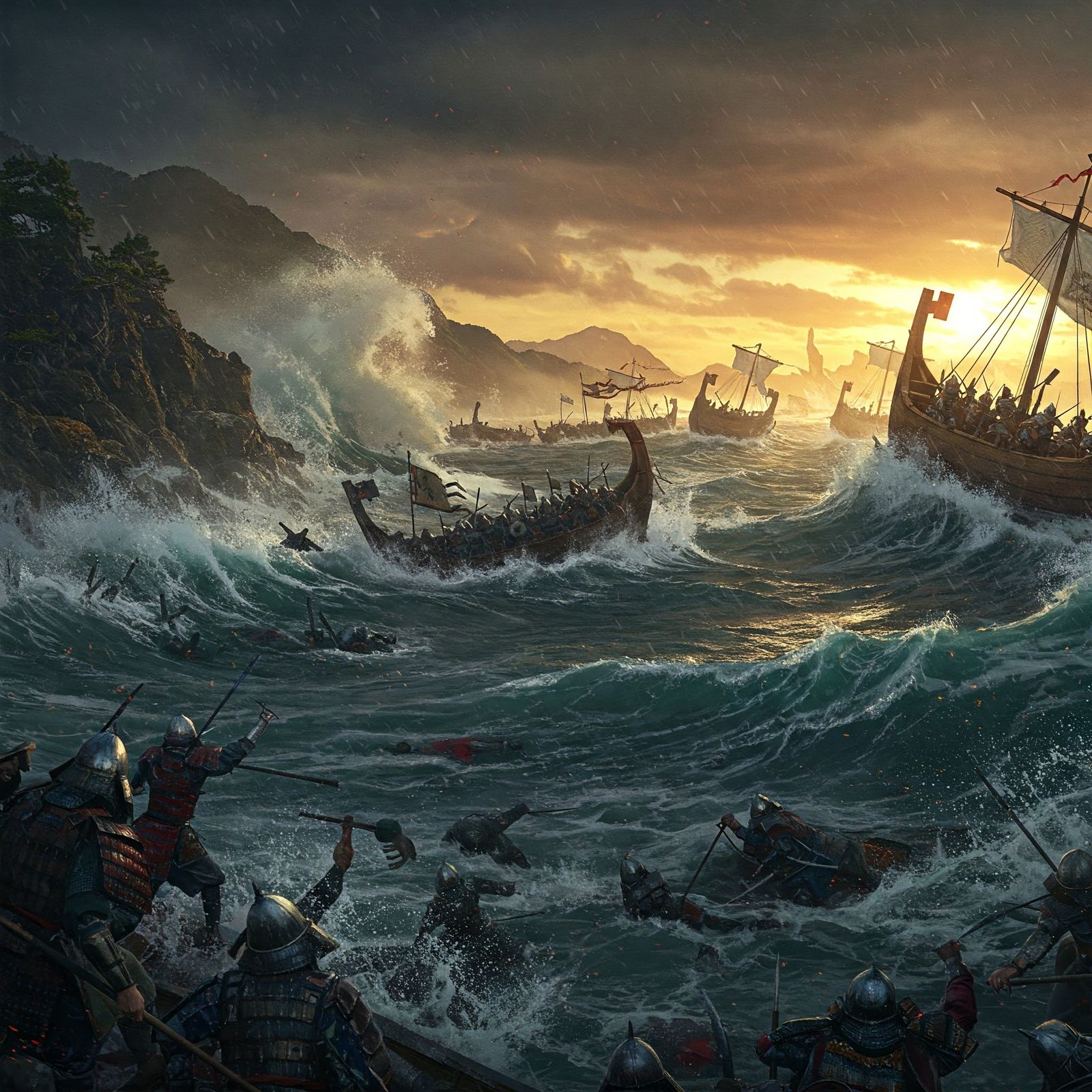 The Lost Fleet of Kublai Khan (1281) – The Wrath of the Kamikaze Winds