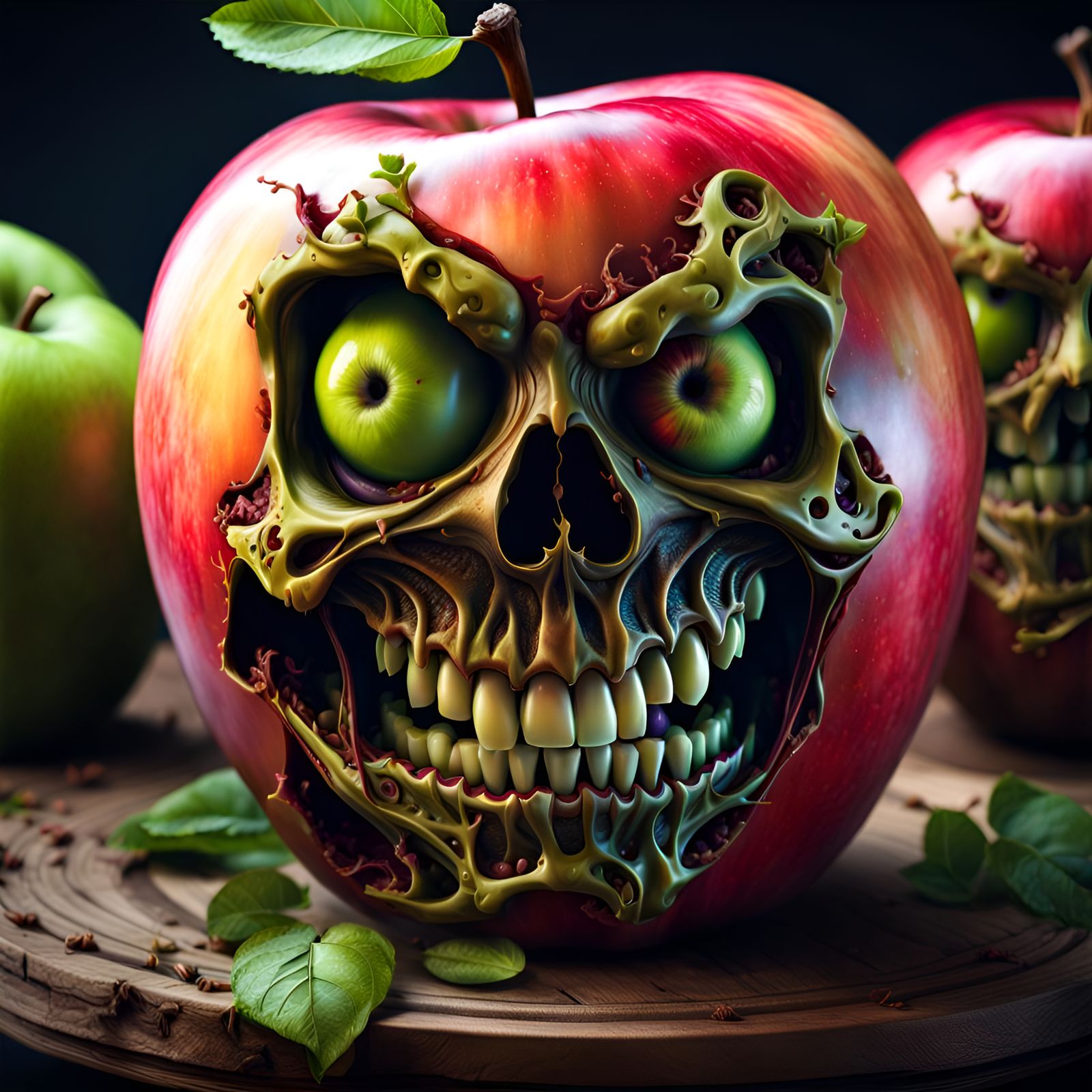 Zombie apple   by @eFuoriPiove
