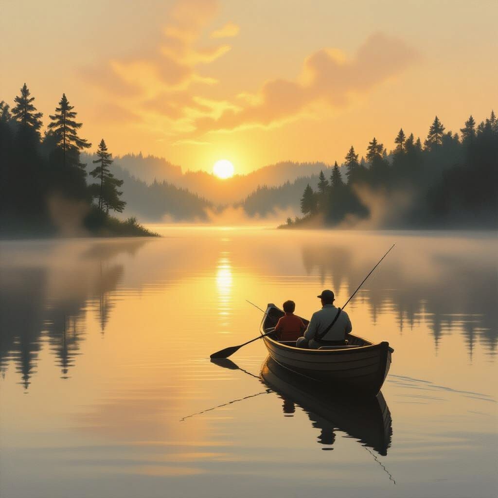 Morning on the Lake  by @Rogue Bayman