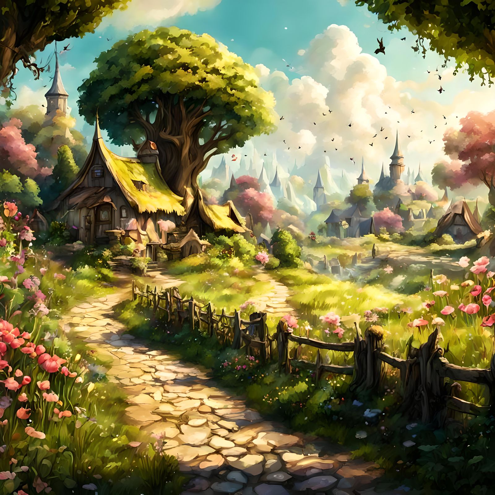 fantasy fairy countryside
