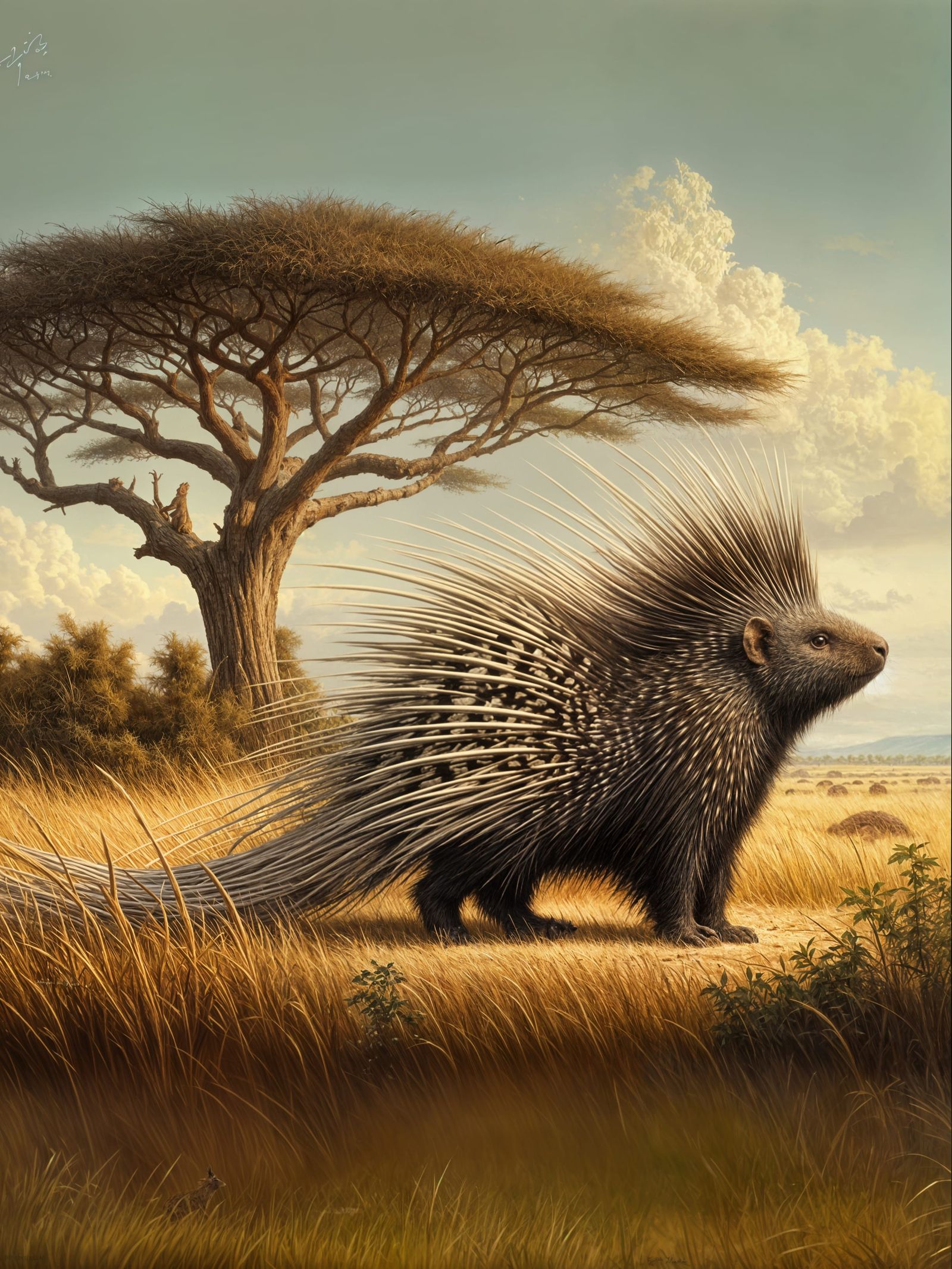 Crested Porcupine