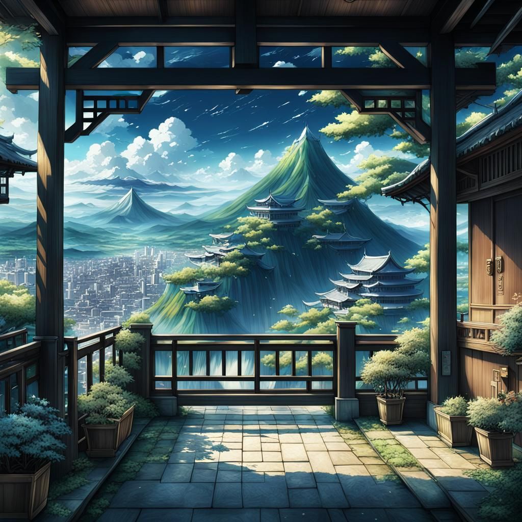 Amazing anime scenery masterpiece - AI Generated Artwork - NightCafe ...