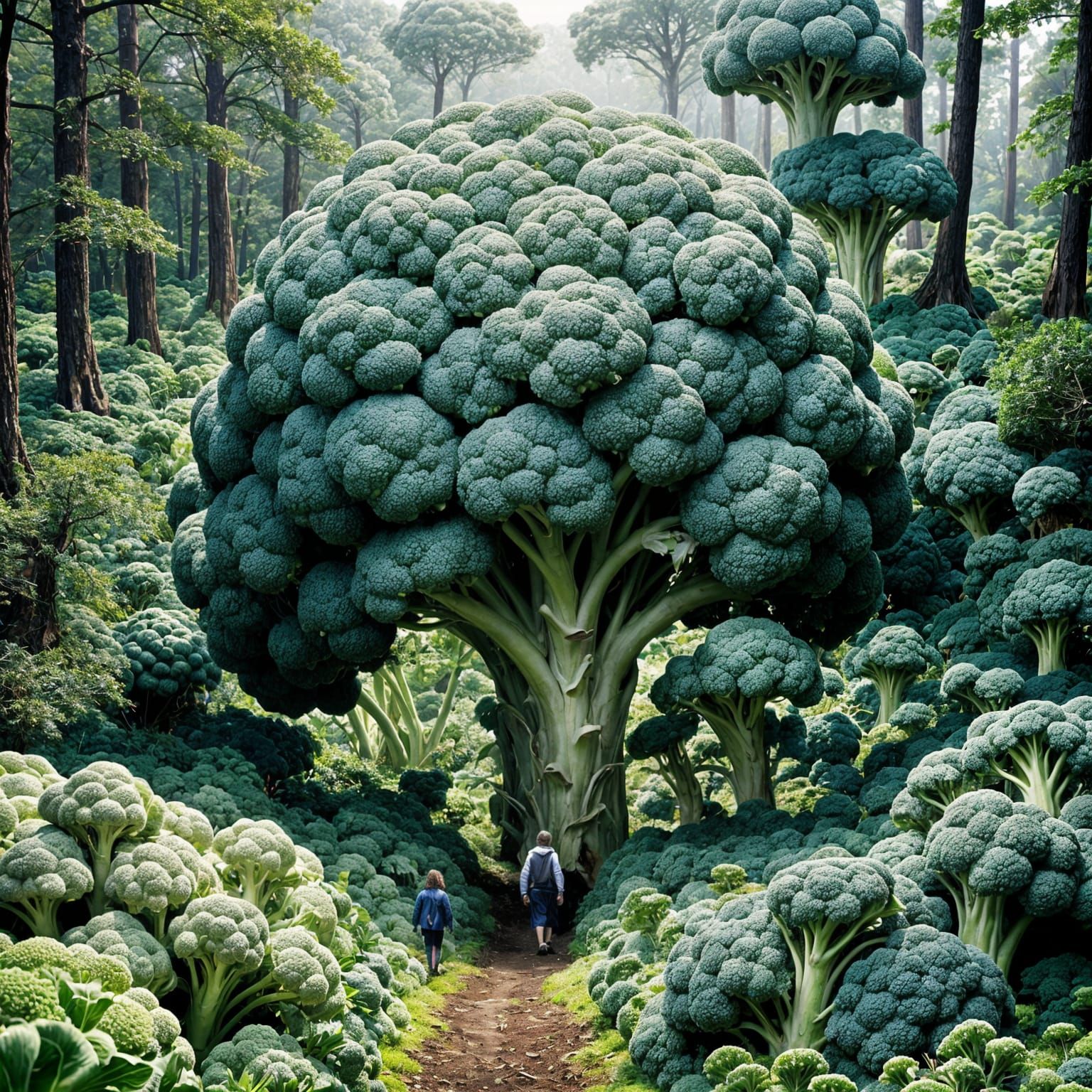 Broccoli Forest  by @RedPixie