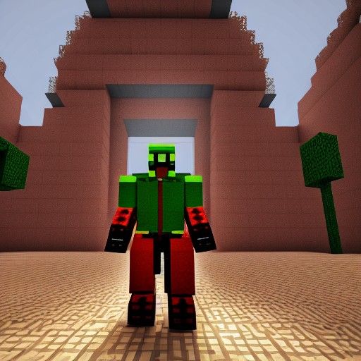Doom guy in minecraft