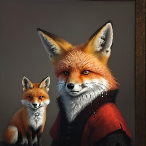 red fox, Rembrandt