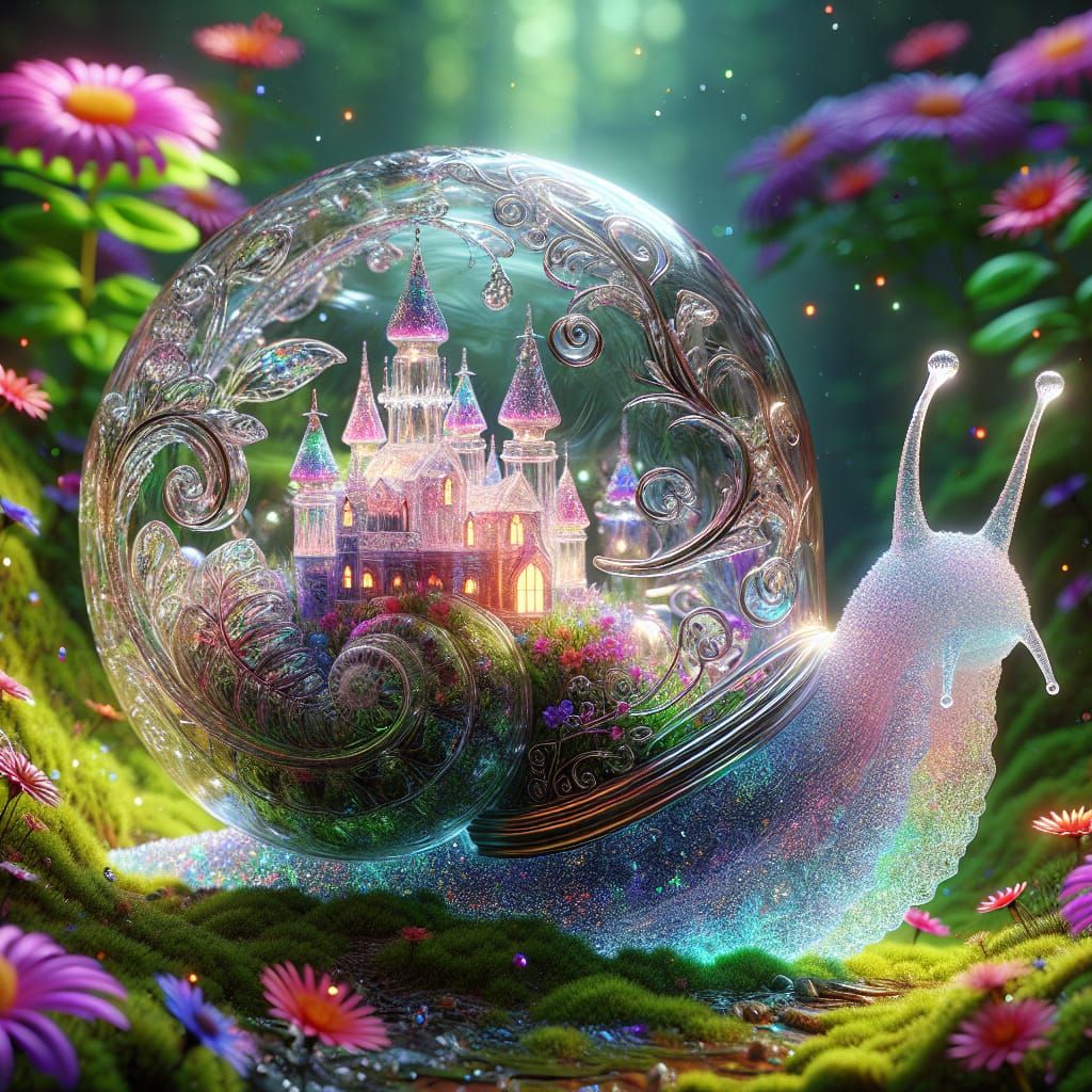A Glass Snail's Kingdom  by @Rosie