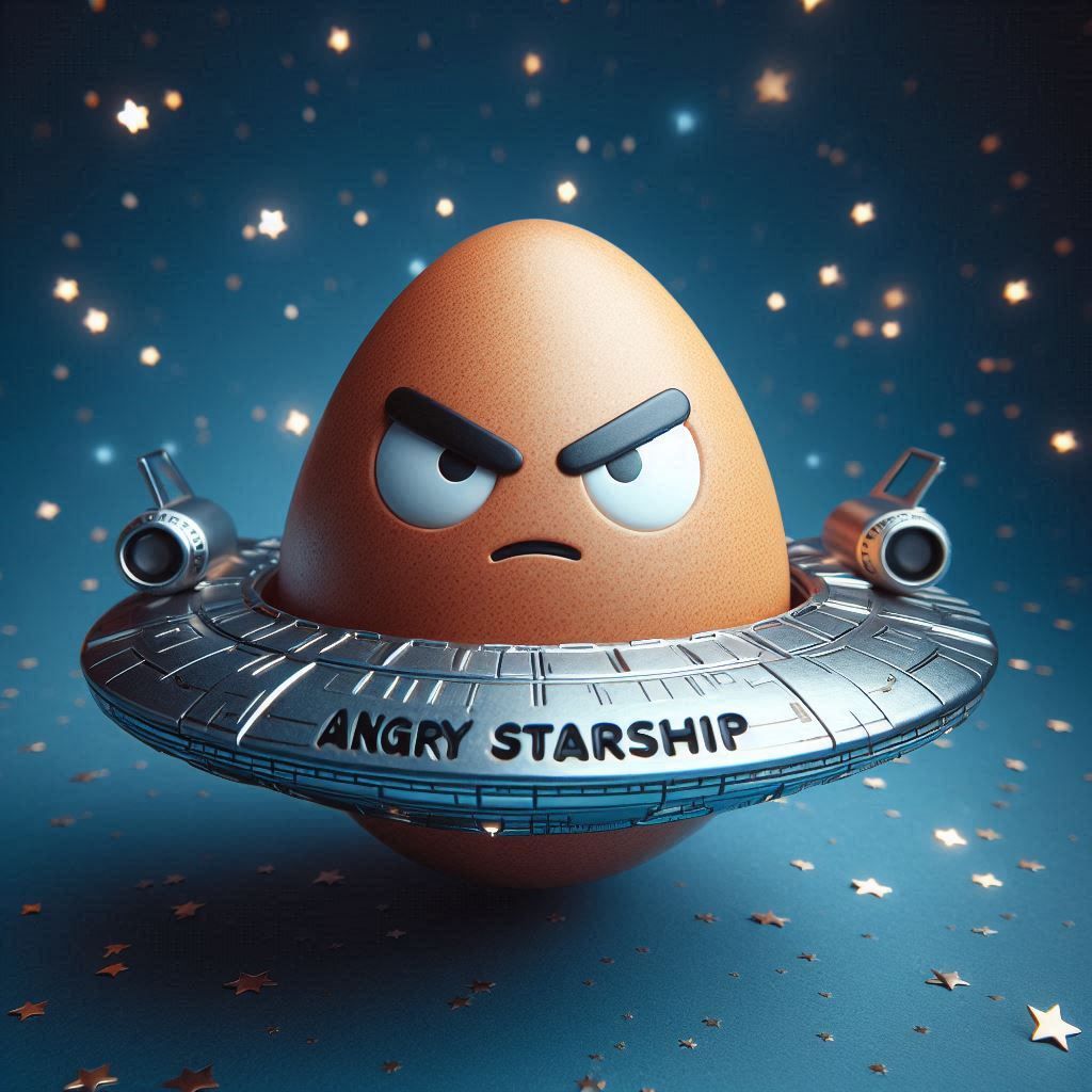 Angry Egg Starship 🥚🚀