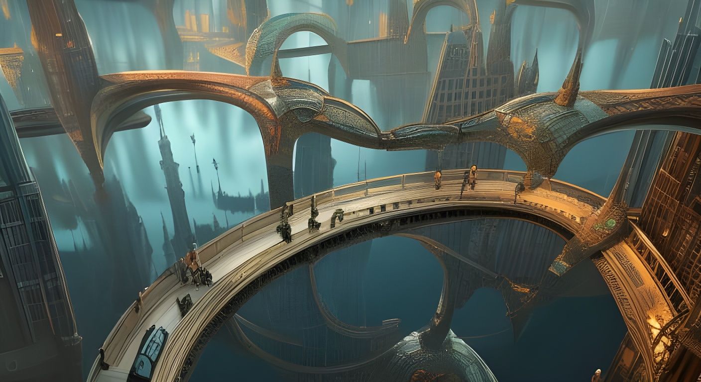 City Bridges - AI Generated Artwork - NightCafe Creator