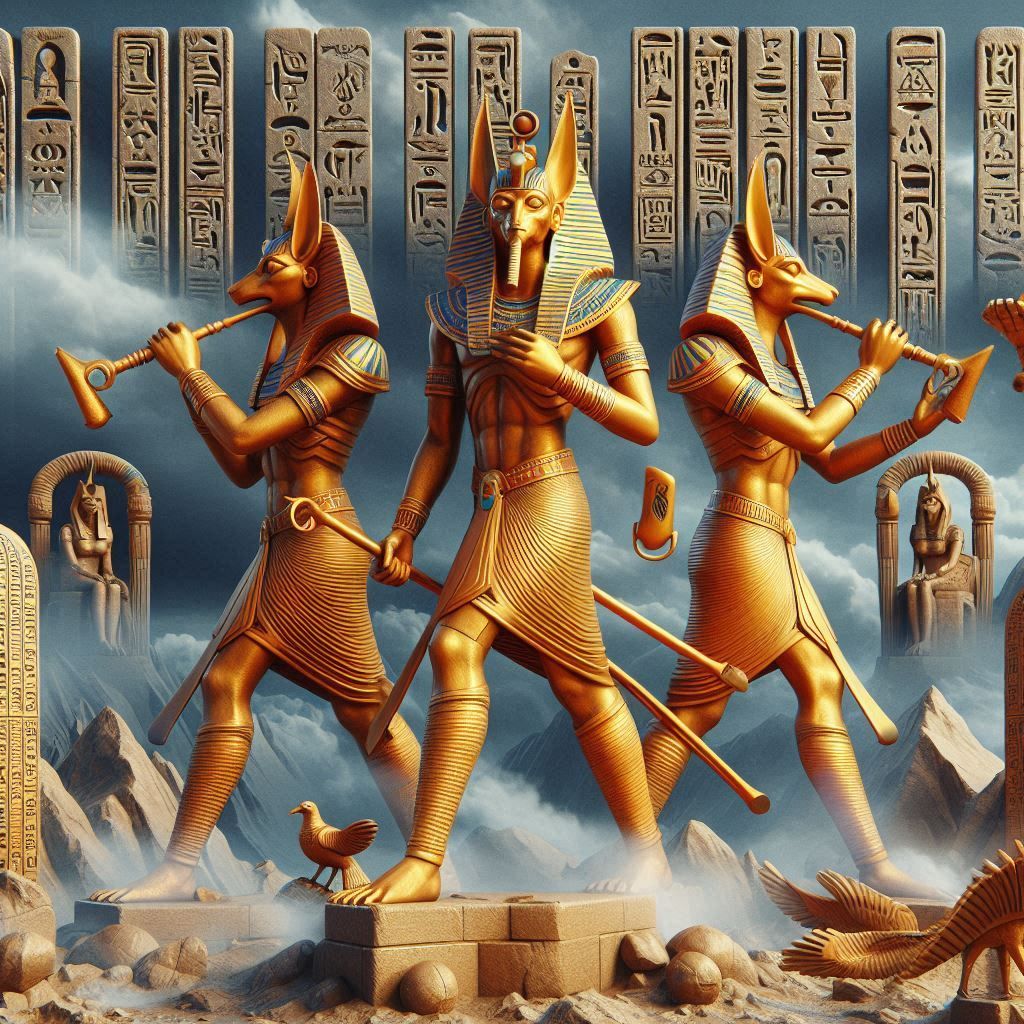 Deadly hieroglyphs epic Anubis 3D
