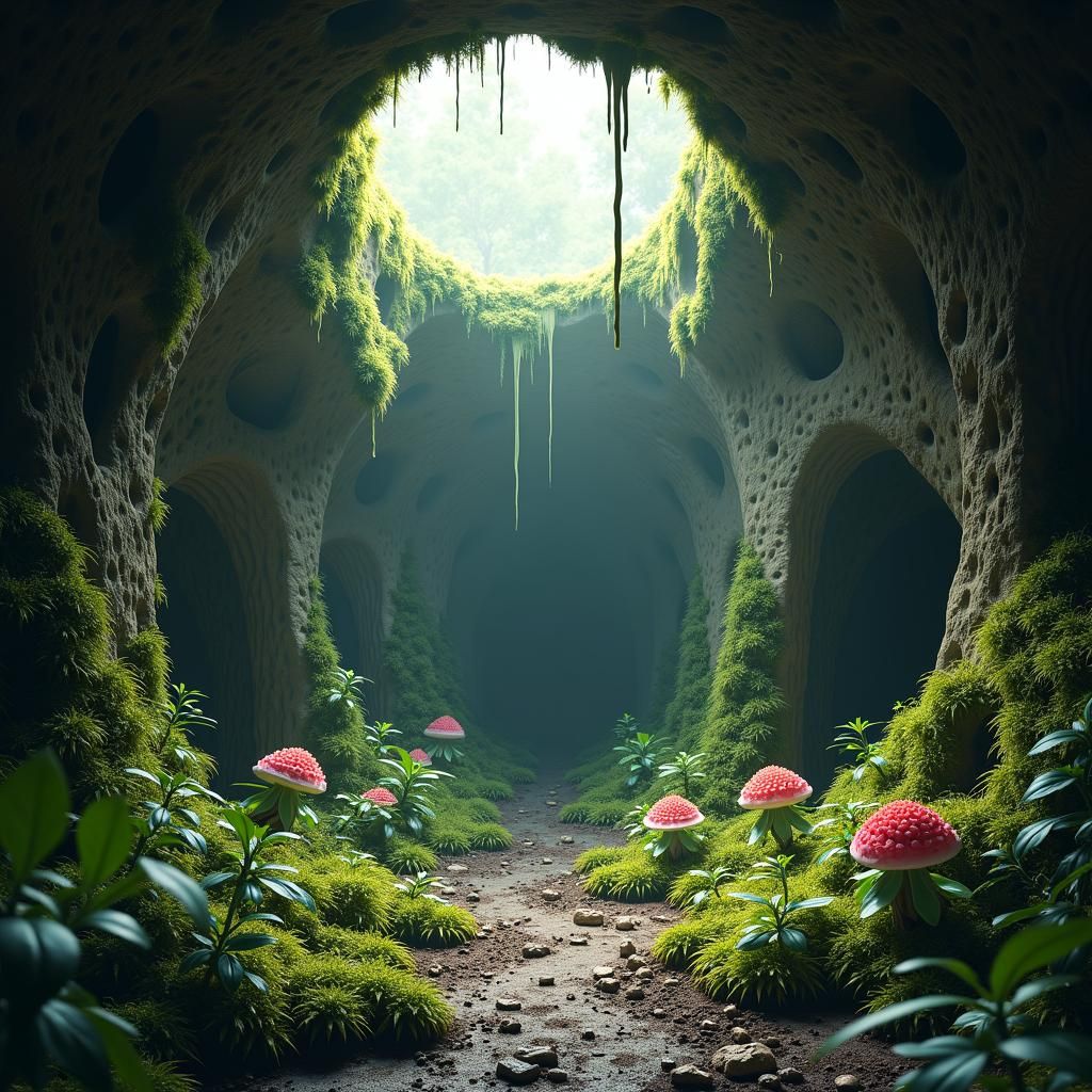 "Such a nice and pretty place... what are these things?"