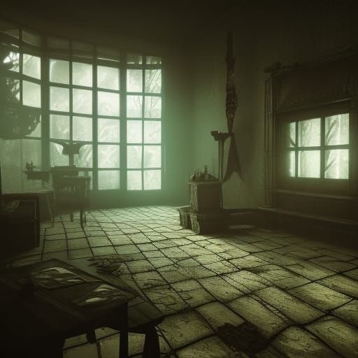 a dark backrooms