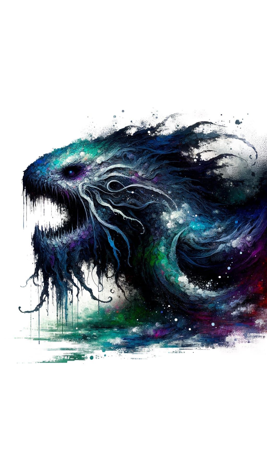 Leviathan sad negative black and Dark-Blue & Green & Purple ...