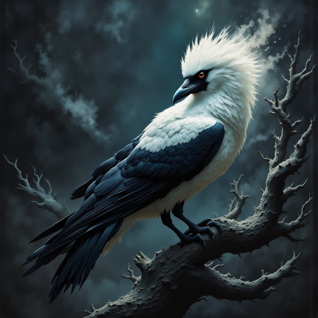 Apollos' white crow, turned black in his anger