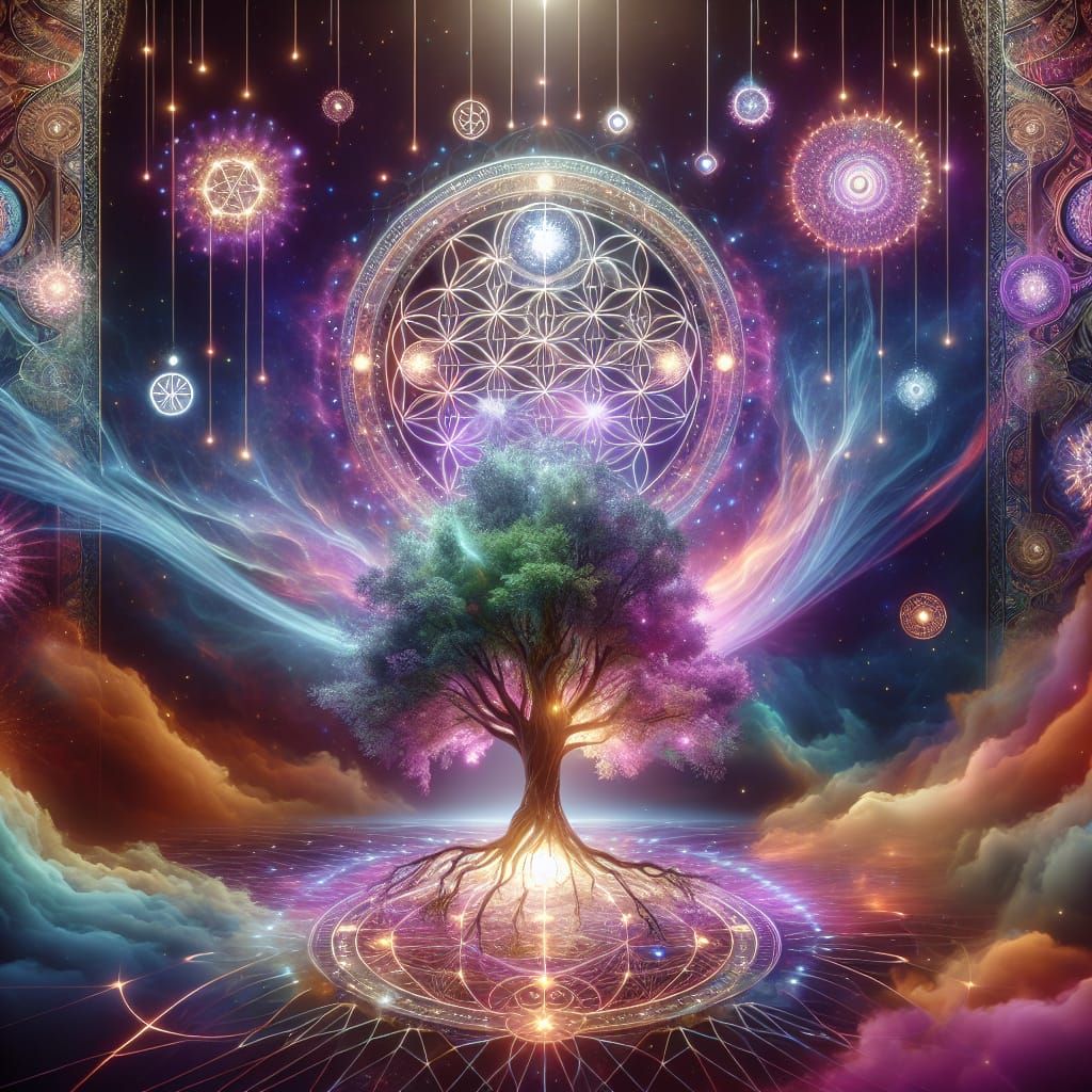 Sacred Geometry Tree of Life  by @Danielle Miron