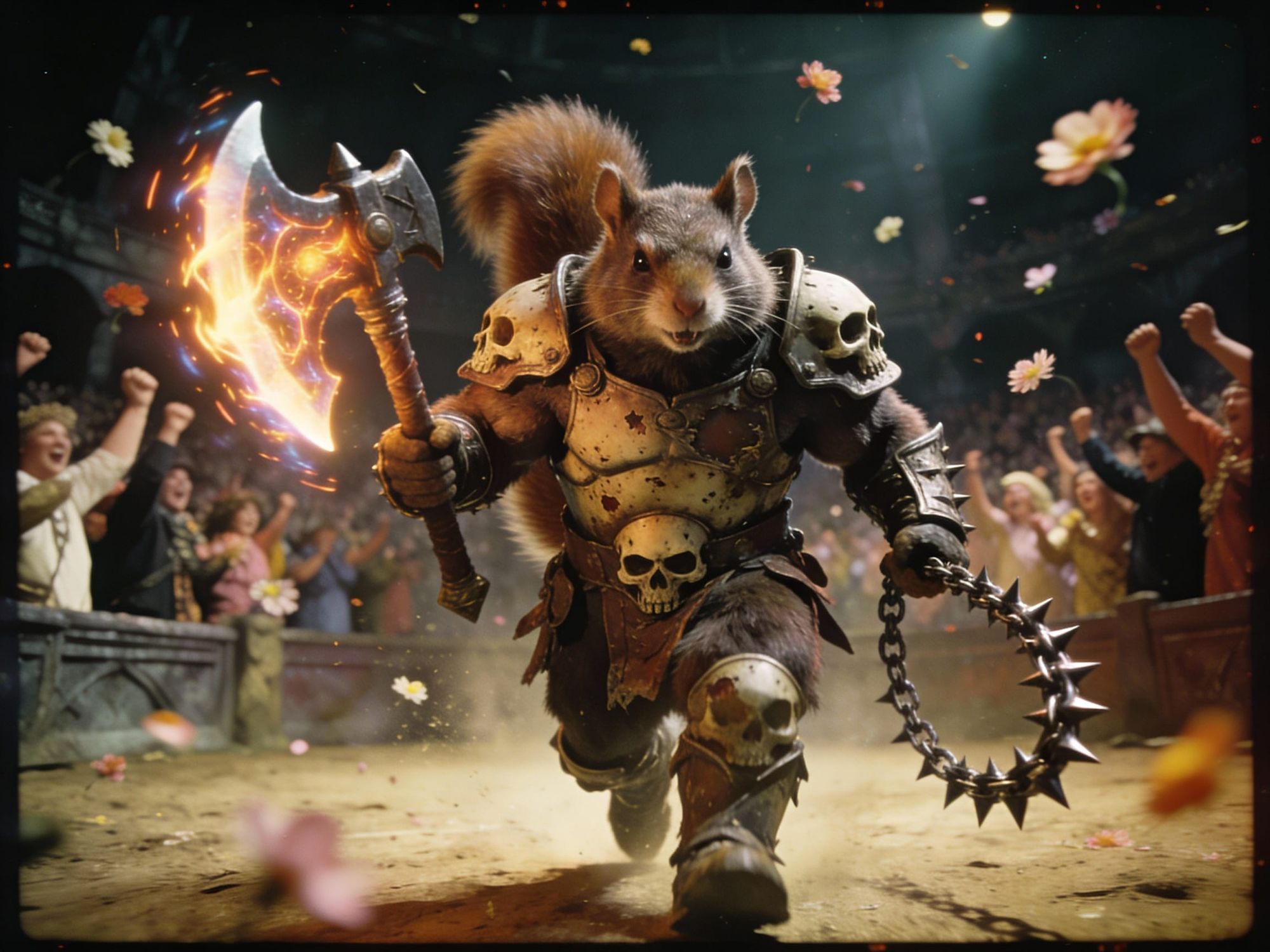 A fan favorite "Squirriculus" enters the Arena