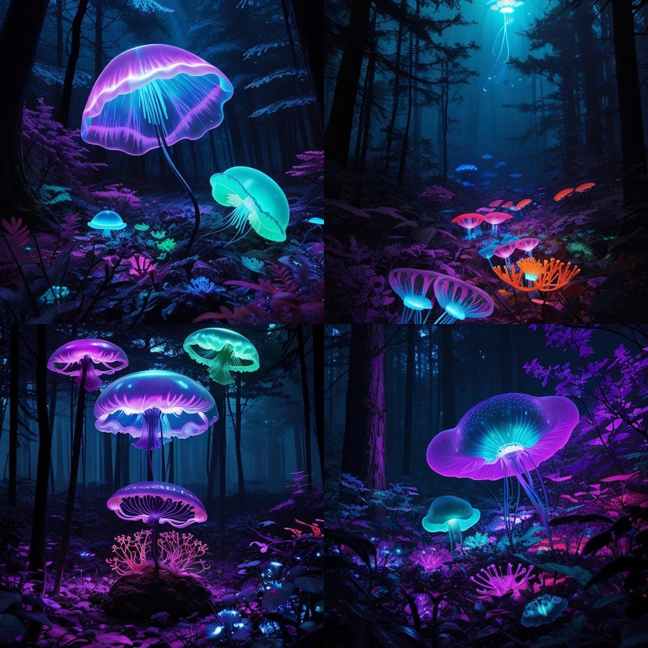 Underwater forest