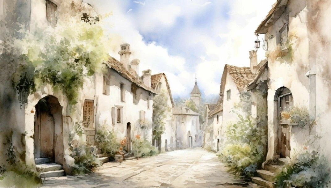 Тихая улочка маленького городка...