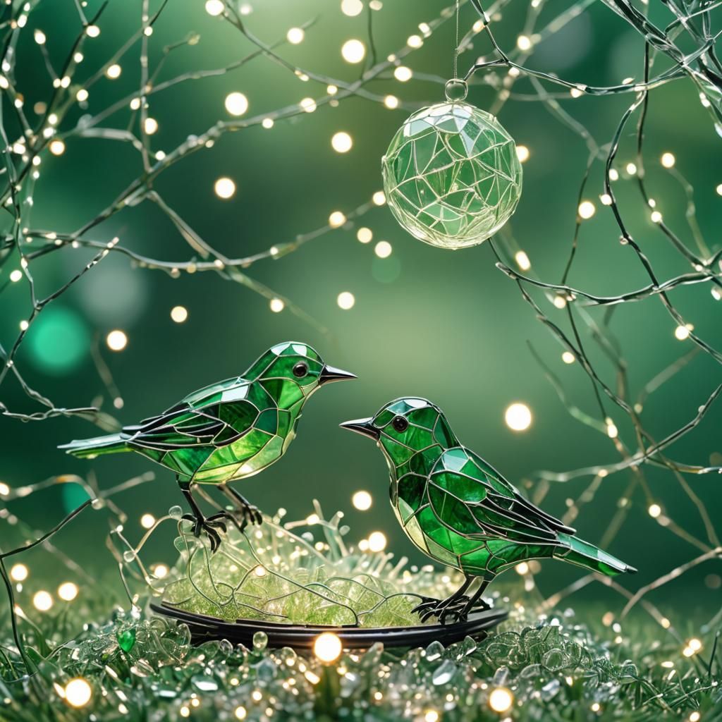 Little Green Birds  by @FaeandDarkness