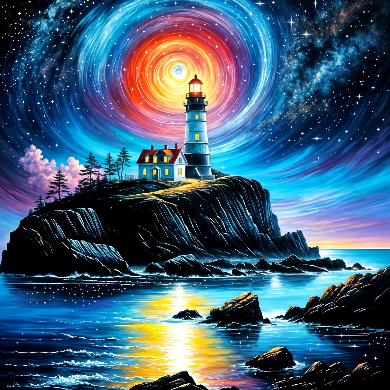 Cosmic lighthouse  by @That cinema teacher