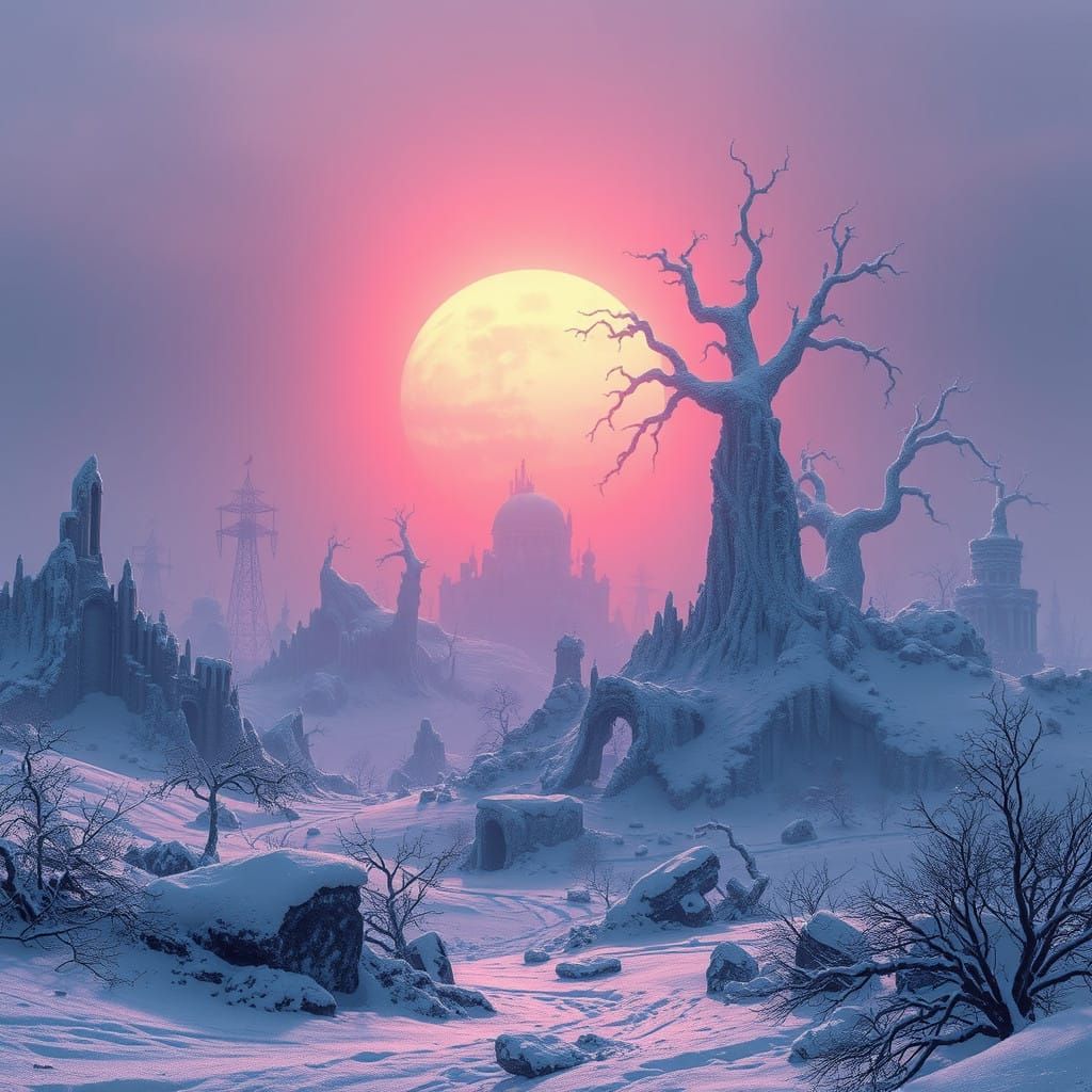 post apacolyptic winter  by @Luna