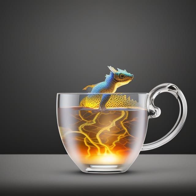 Excuse me, there is a Dragon in my Mug!  by @Christine aka stine1
