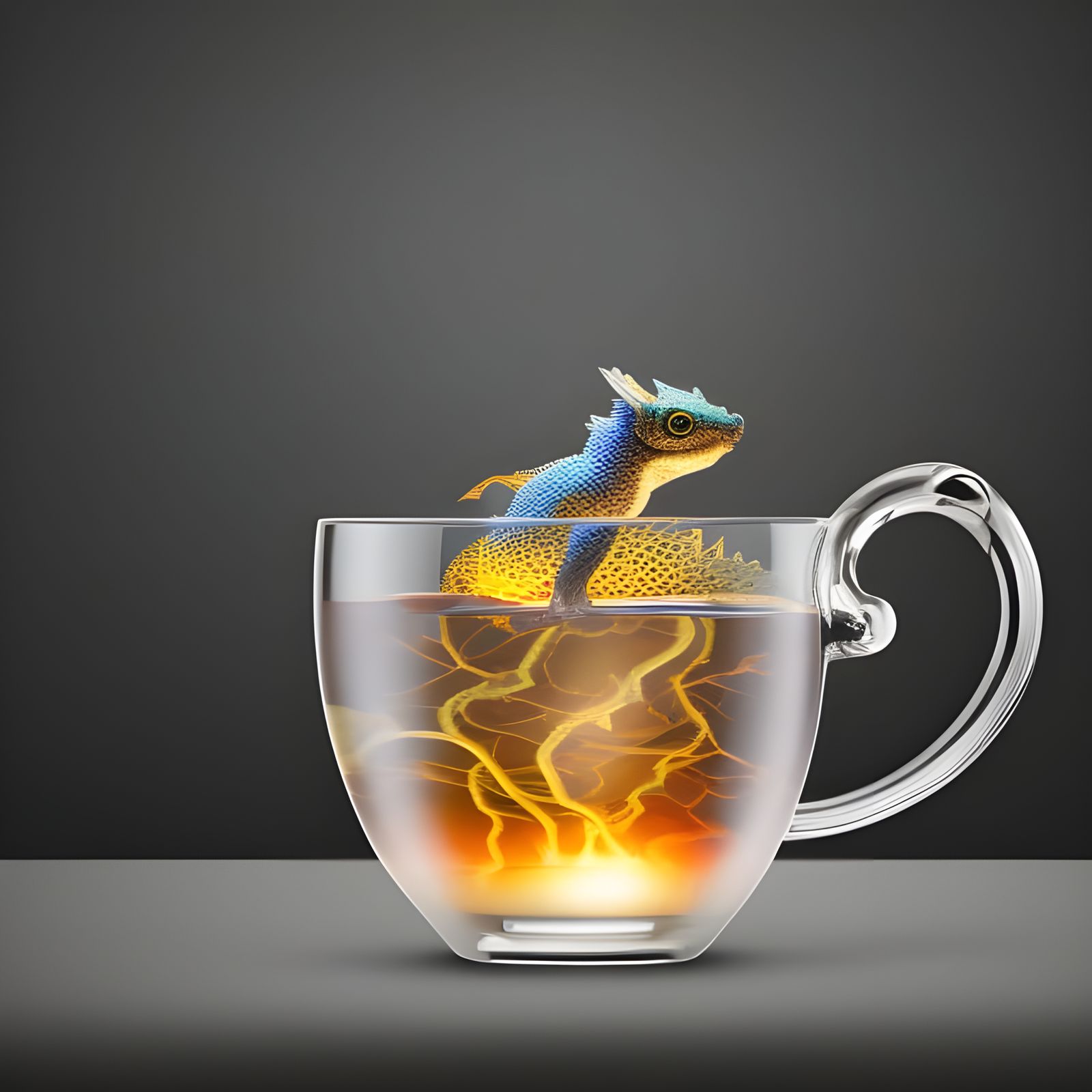 Excuse me, there is a Dragon in my Mug!  by @Christine aka stine1