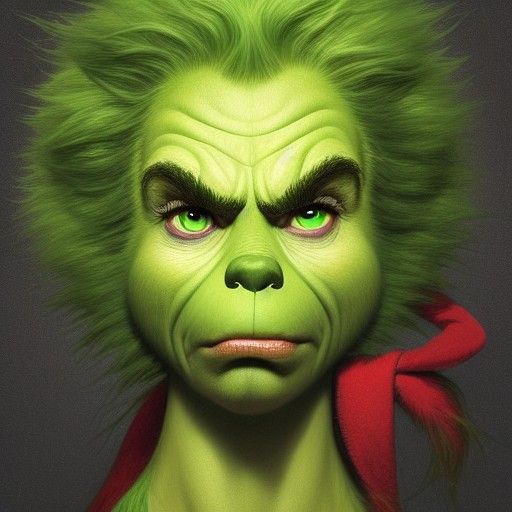 The Grinch who stole Christmas - AI Generated Artwork - NightCafe Creator